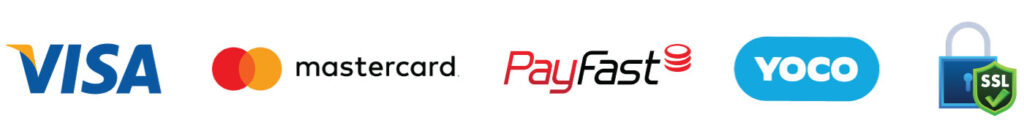 Secure payment methods accepted